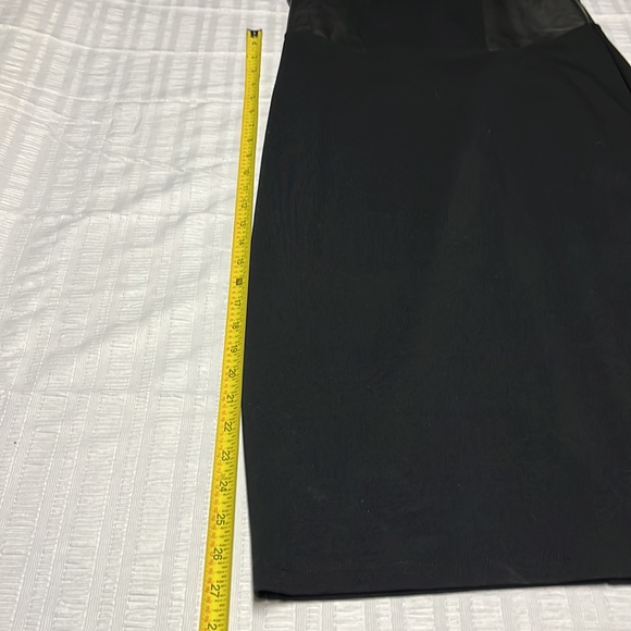 Athleta dress in black. Leather look detail. Like edgy? - Picture 7 of 7